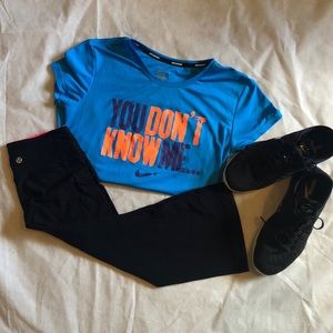 2/$10 Nike blue running shirt